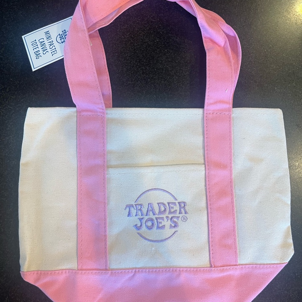 Trader Joe’s pastel mini Tote Bag